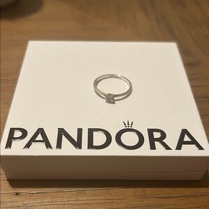 Pandora Celestial Sparkling Star Solitaire Ring Size 9